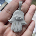 Hamsa Pendant VVS1 Moissanite [3.85CTW] 925 Sterling Silver