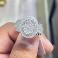 Men Moissanite Ring Oval Shaped [1.98 CTW] in 925 Sterling Silver