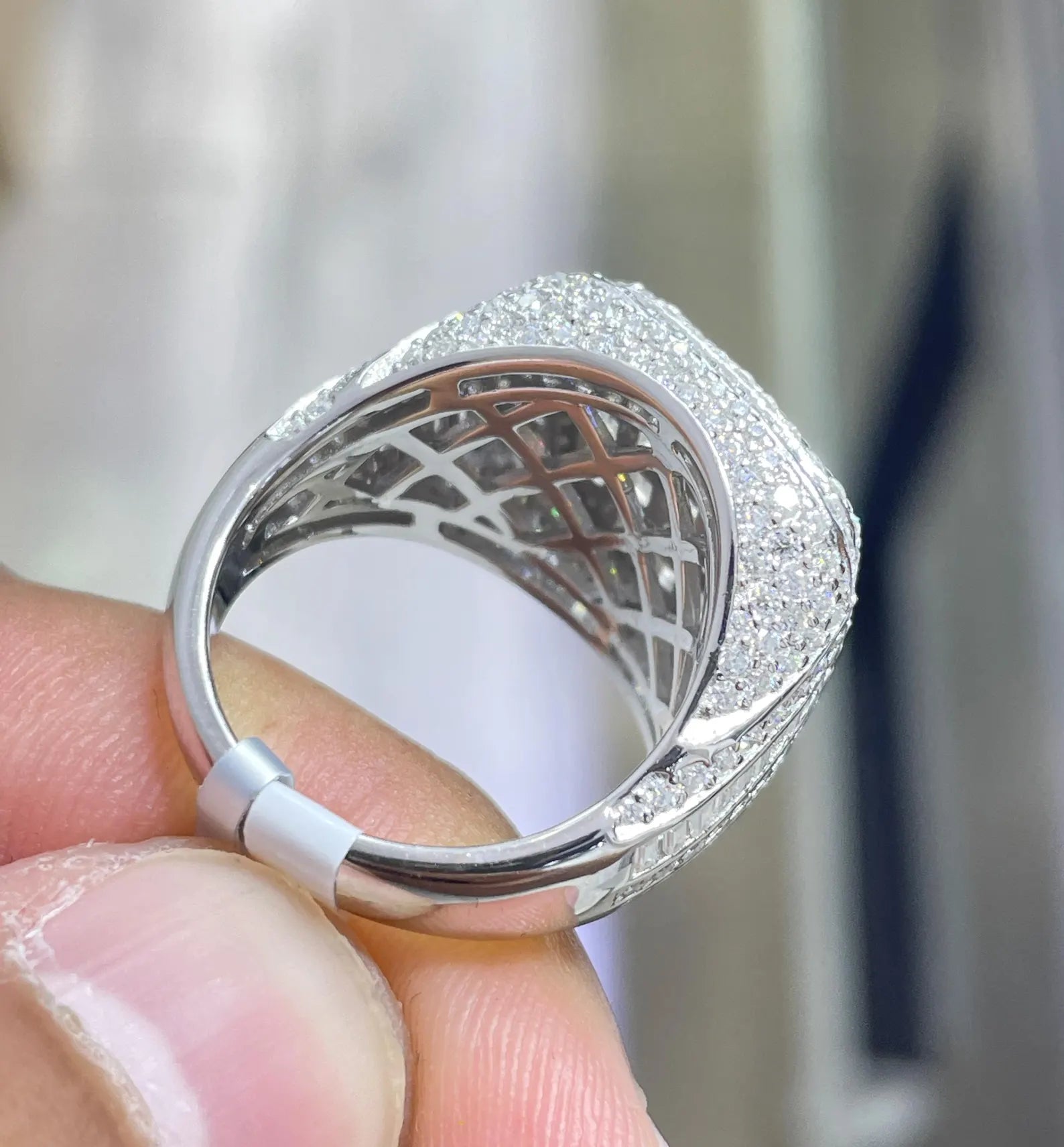 Men Moissanite Ring Classic [6.40 CTW] in 925 Sterling Silver
