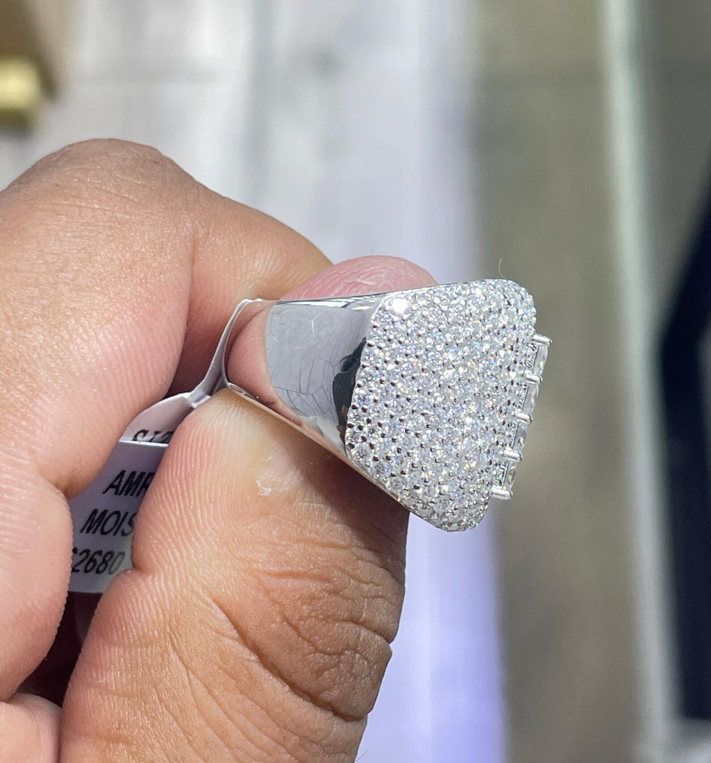 Men Moissanite Ring Classic [9.18 CTW] in 925 Sterling Silver