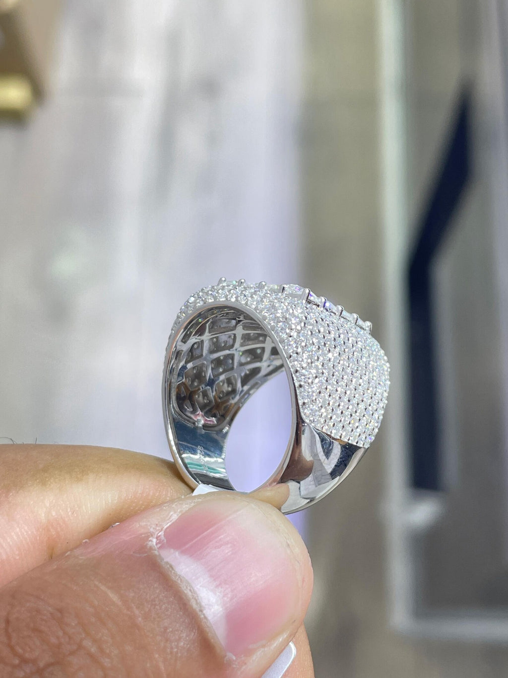 Men Moissanite Ring Classic [9.18 CTW] in 925 Sterling Silver