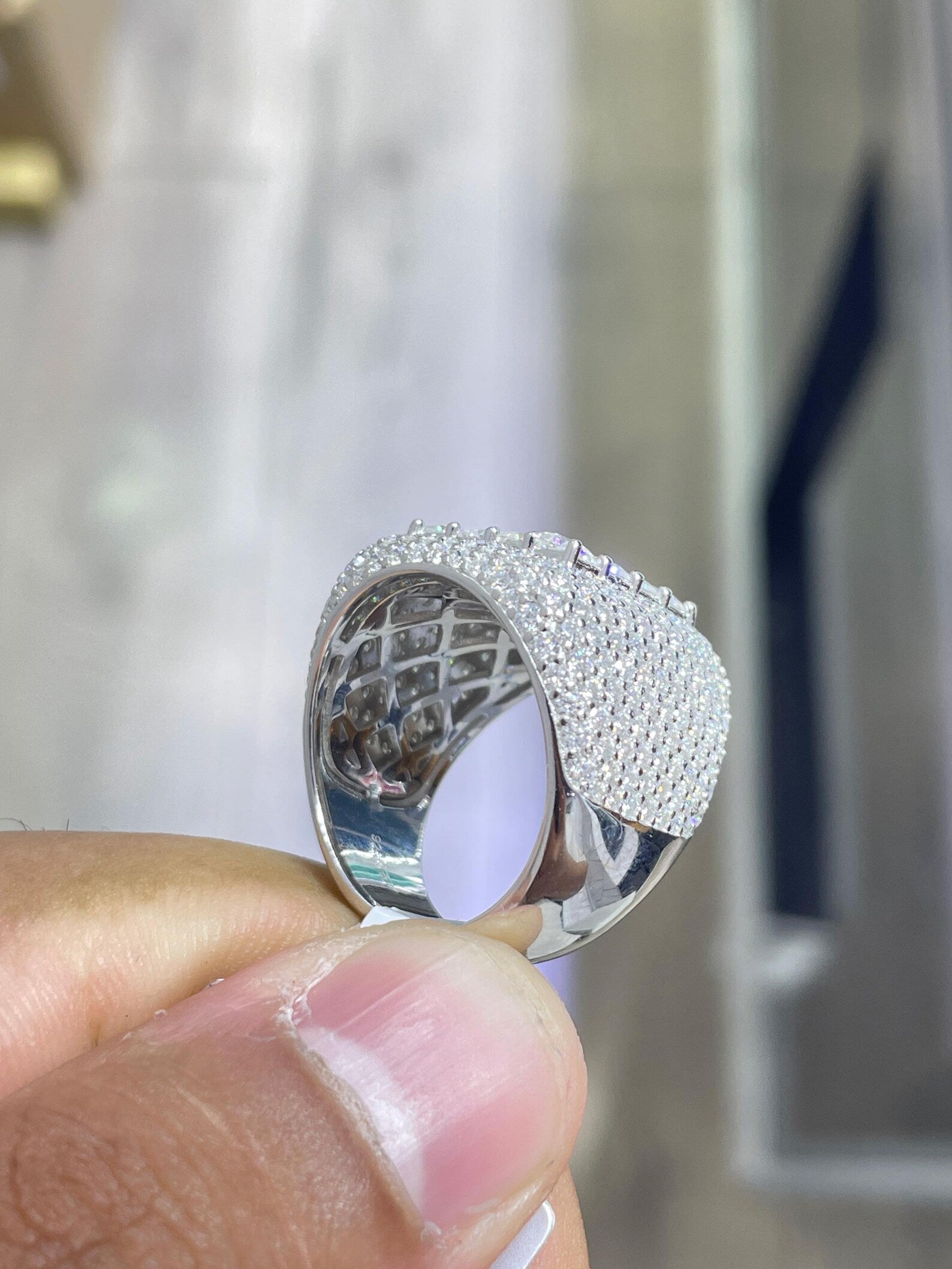 Men Moissanite Ring Classic [9.18 CTW] in 925 Sterling Silver