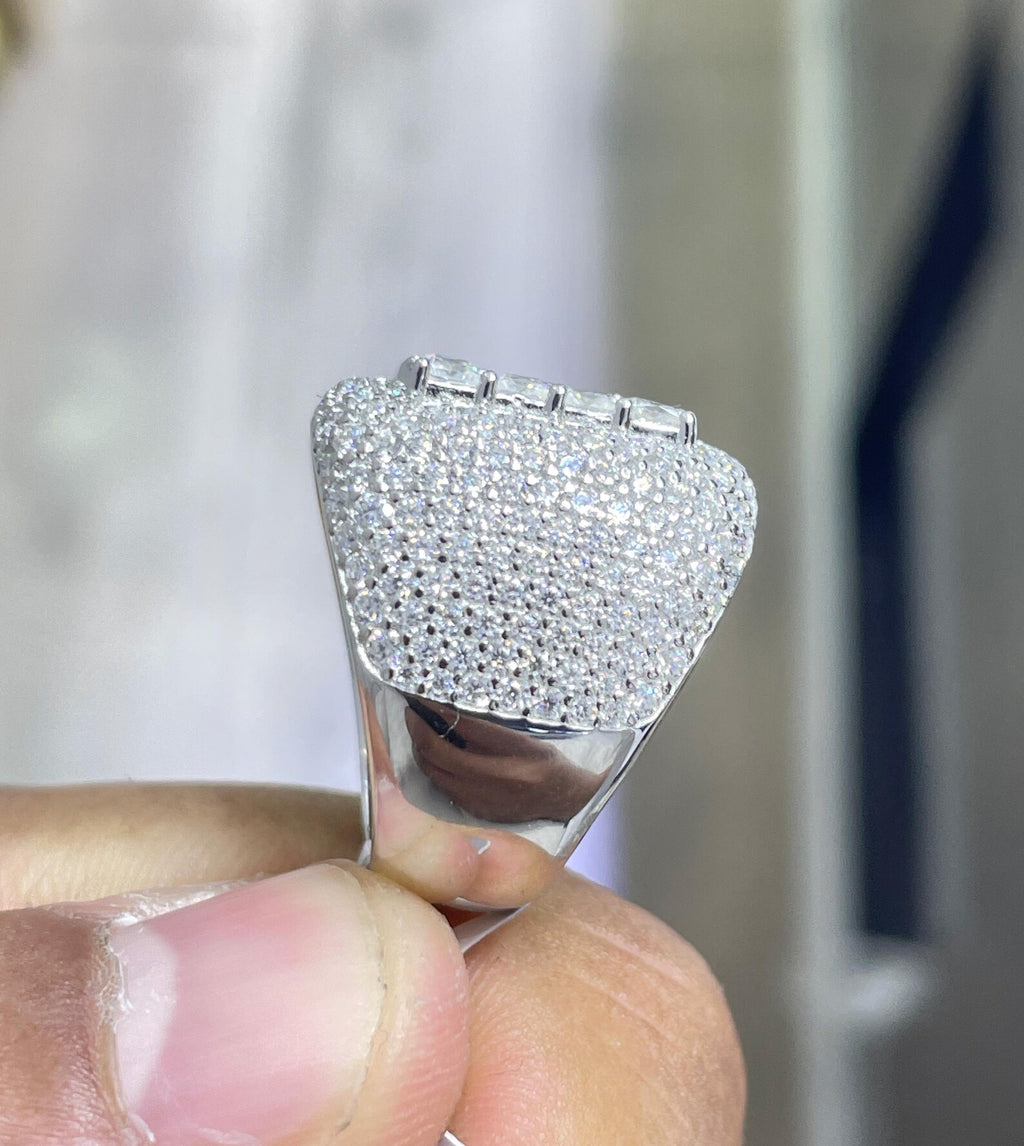 Men Moissanite Ring Classic [9.18 CTW] in 925 Sterling Silver
