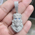 Jesus Face Pendant VVS1 Moissanite [4.51 CTW] 925 Sterling Silver