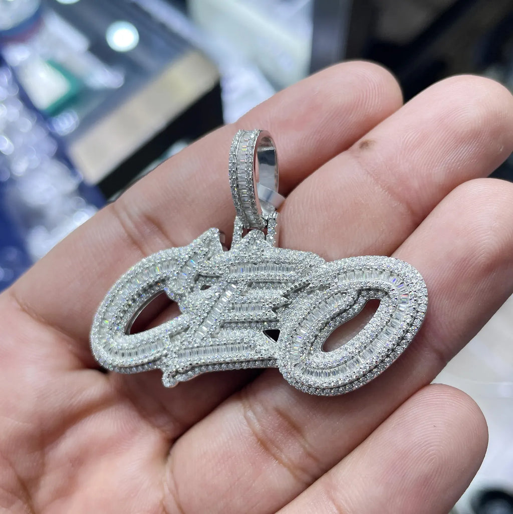 CEO Pendant VVS1 Moissanite [4.27 CTW] 925 Sterling Silver