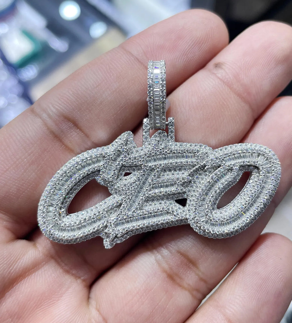 CEO Pendant VVS1 Moissanite [4.27 CTW] 925 Sterling Silver
