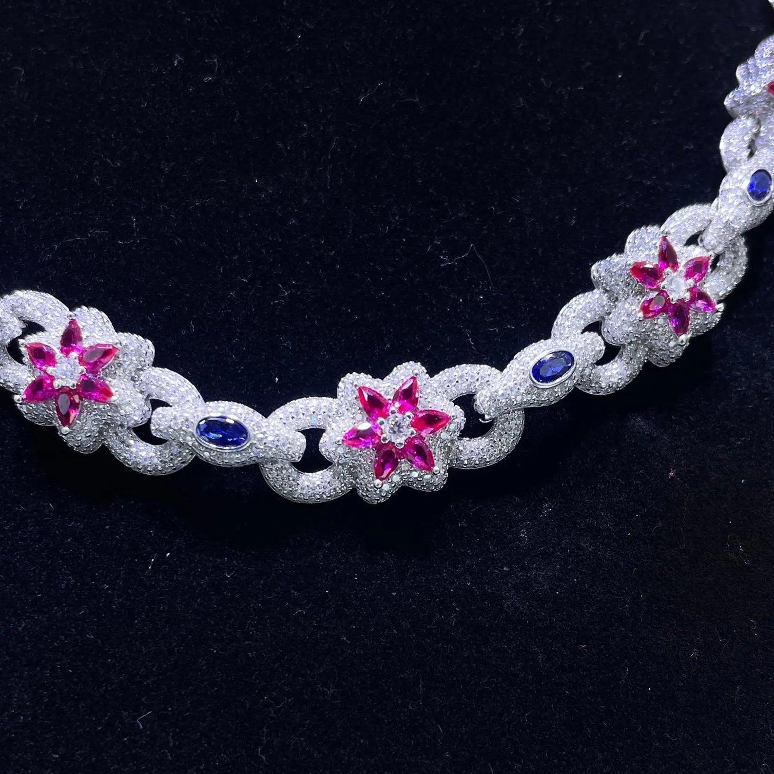 Iced Out Custom Moissanite Chain [22.21CTW] in 925 Sterling Silver