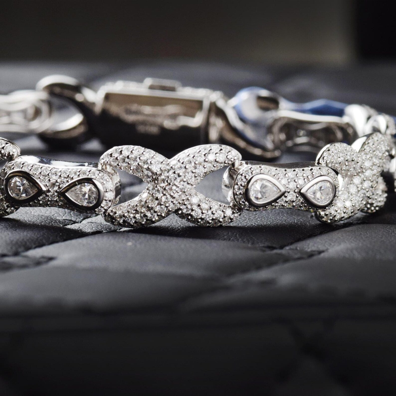 Infinity Iced Out Bracelet [10 CTW] Moissanites in 925 Sterling Silver