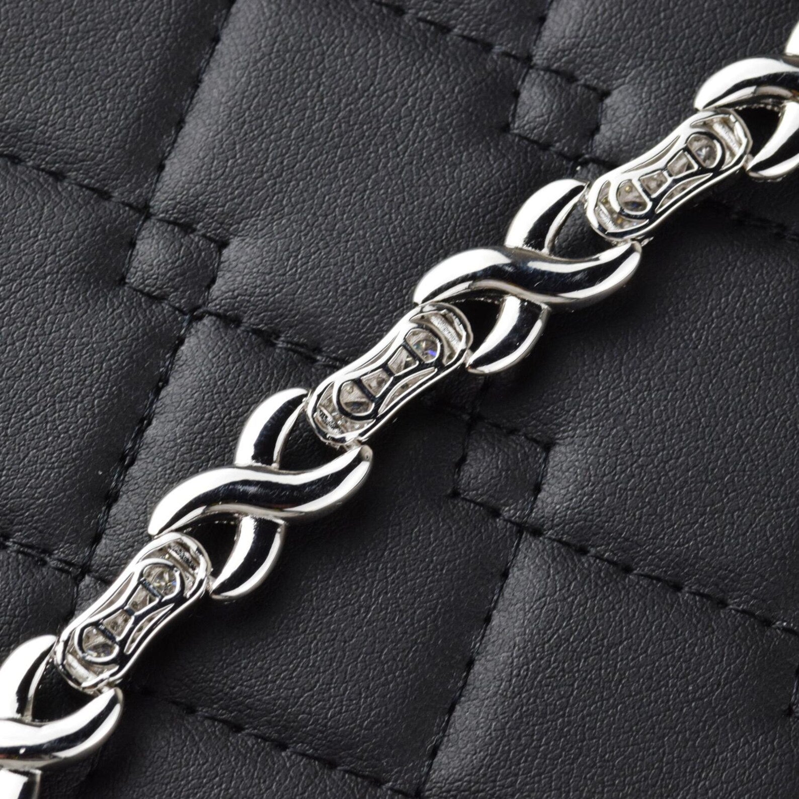 Infinity Iced Out Bracelet [10 CTW] Moissanites in 925 Sterling Silver