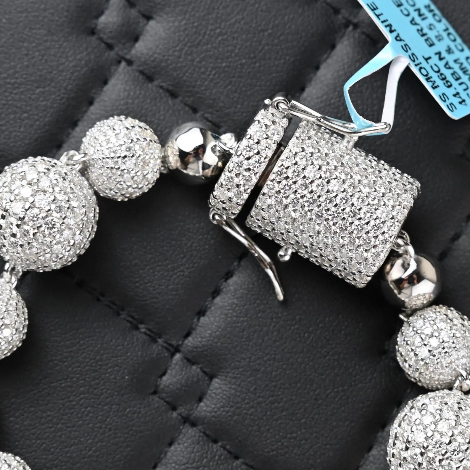 Custom Disco Ball Iced Out Bracelet [44.66 CTW] Moissanites in 925 Sterling Silver