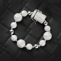 Custom Disco Ball Iced Out Bracelet [44.66 CTW] Moissanites in 925 Sterling Silver