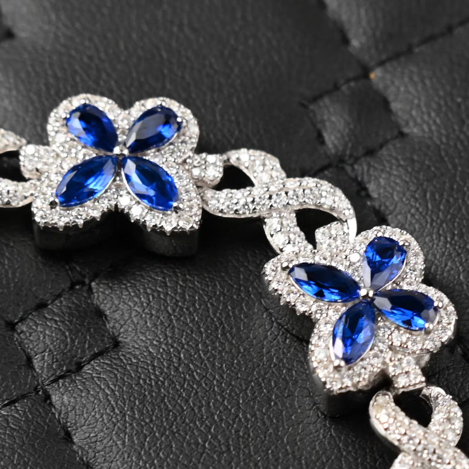 Butterfly Infinity Link Bracelet [4.10CTW] Moissanites in 925 Sterling Silver