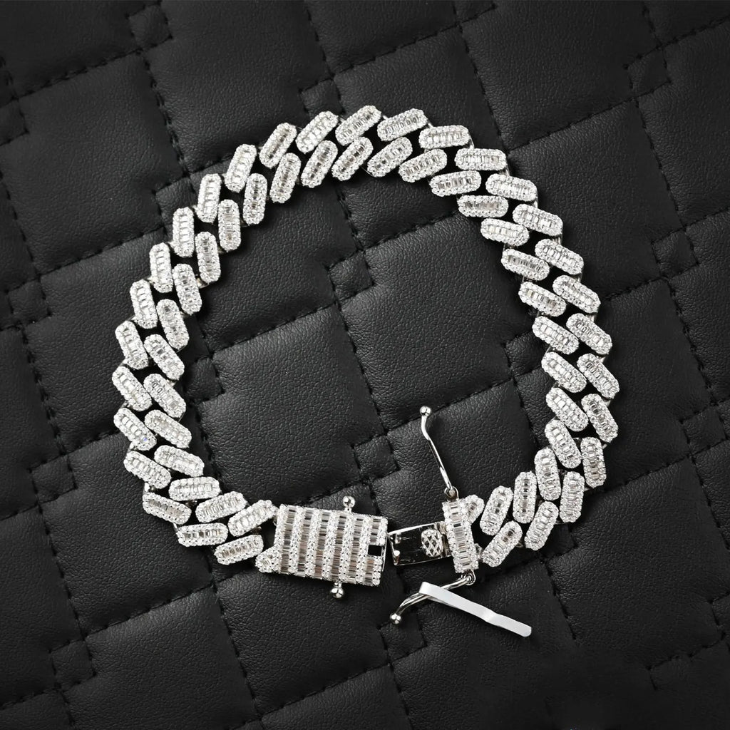 Iced Out Miami Cuban Bracelet [10 CTW] Moissanites in 925 Sterling Silver