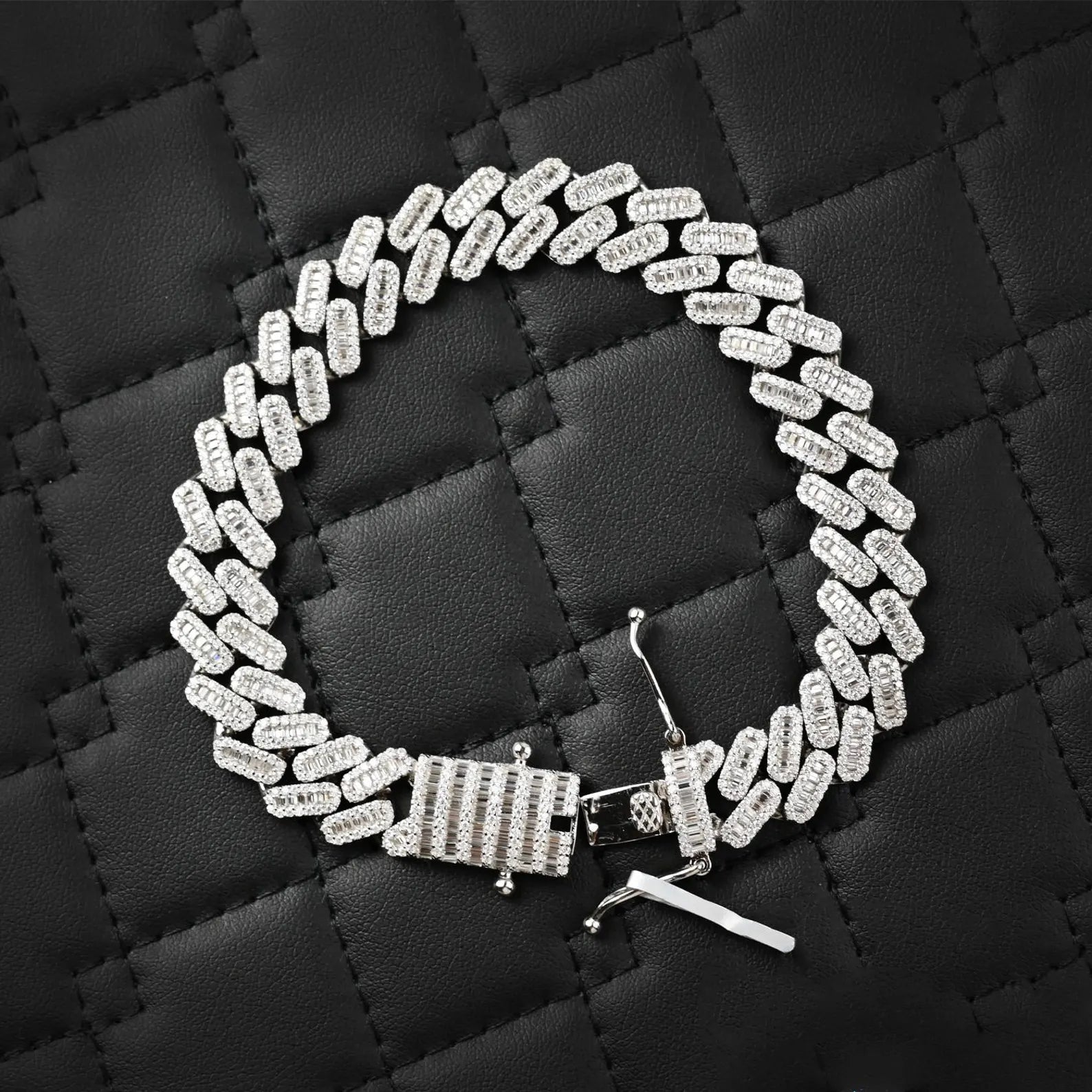 Iced Out Miami Cuban Bracelet [10 CTW] Moissanites in 925 Sterling Silver