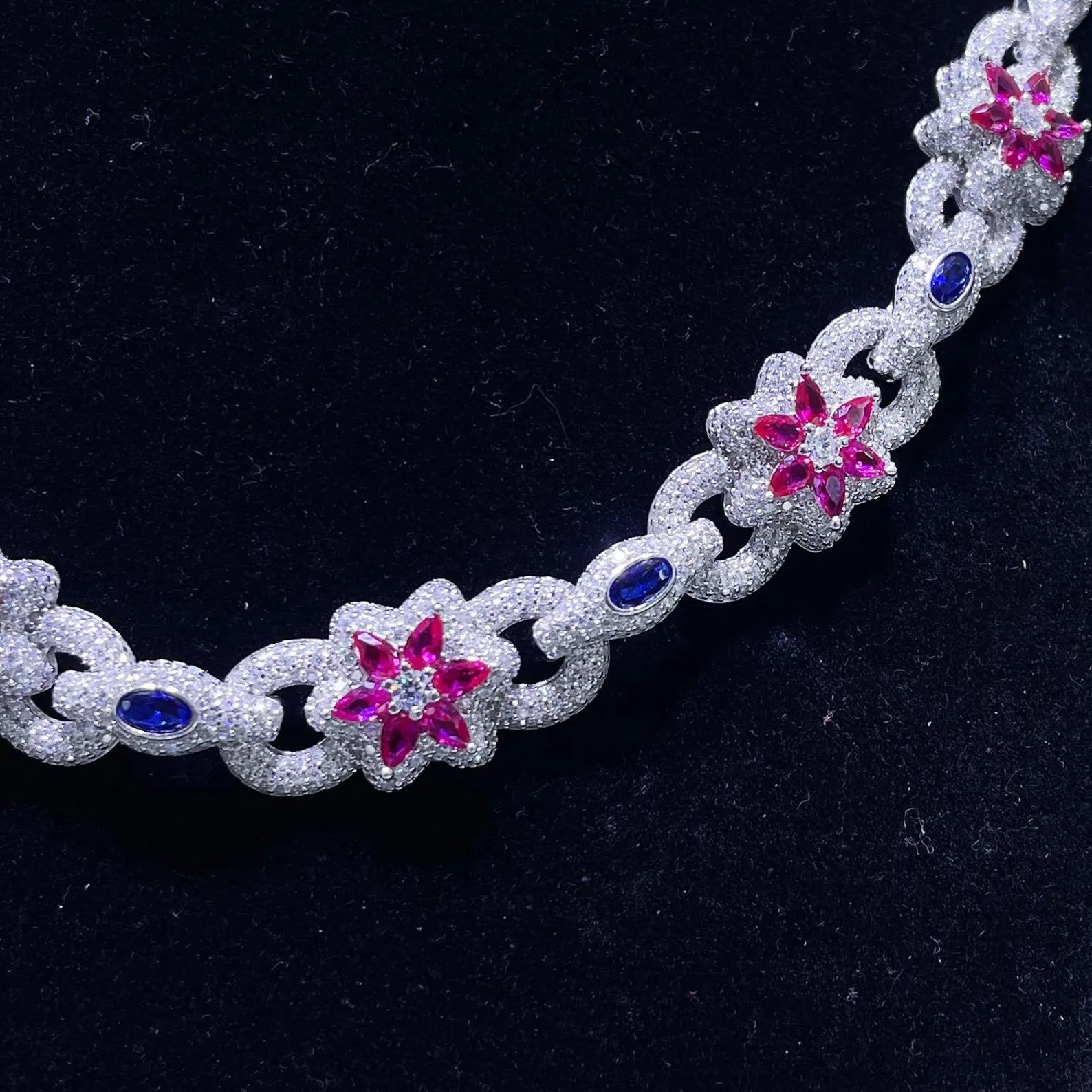 Iced Out Custom Moissanite Chain [22.21CTW] in 925 Sterling Silver
