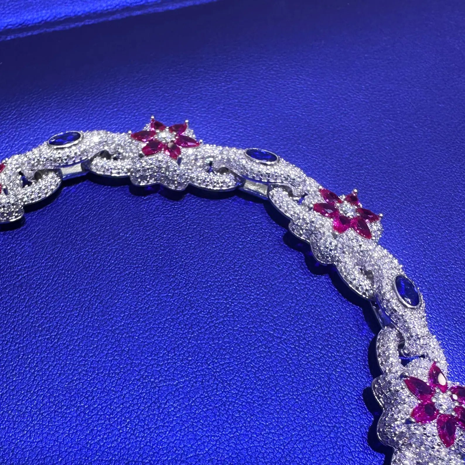 Custom Iced Out Bracelet [9.23 CTW] Moissanites in 925 Sterling Silver