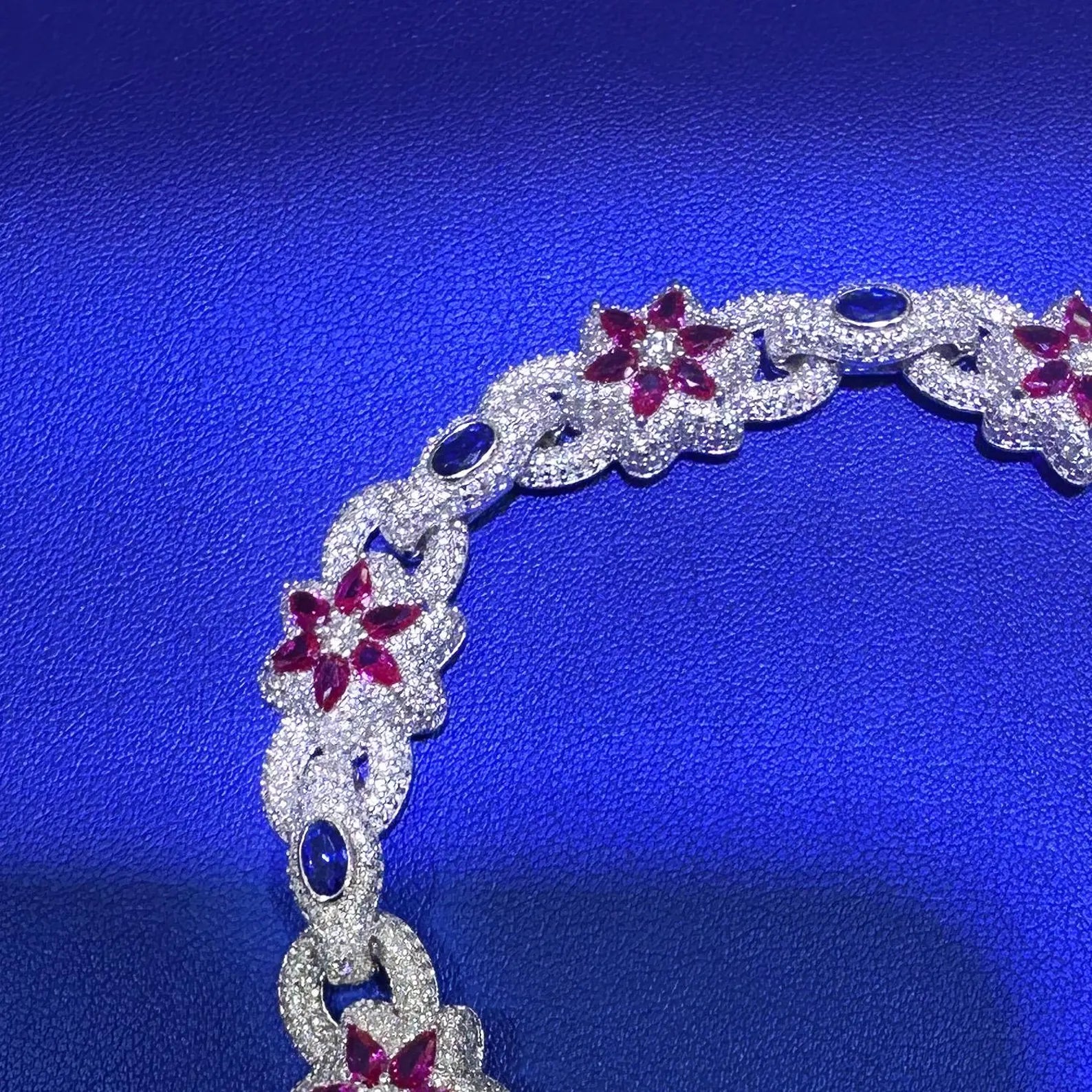Custom Iced Out Bracelet [9.23 CTW] Moissanites in 925 Sterling Silver