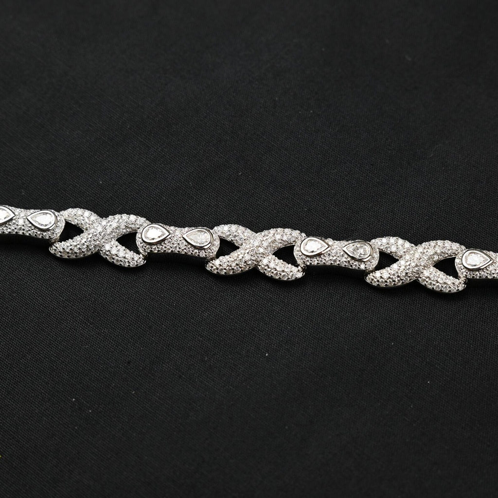 Infinity Iced Out Bracelet [10 CTW] Moissanites in 925 Sterling Silver