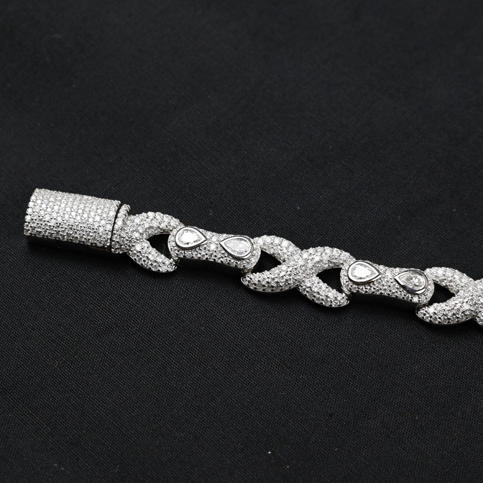 Infinity Iced Out Bracelet [10 CTW] Moissanites in 925 Sterling Silver