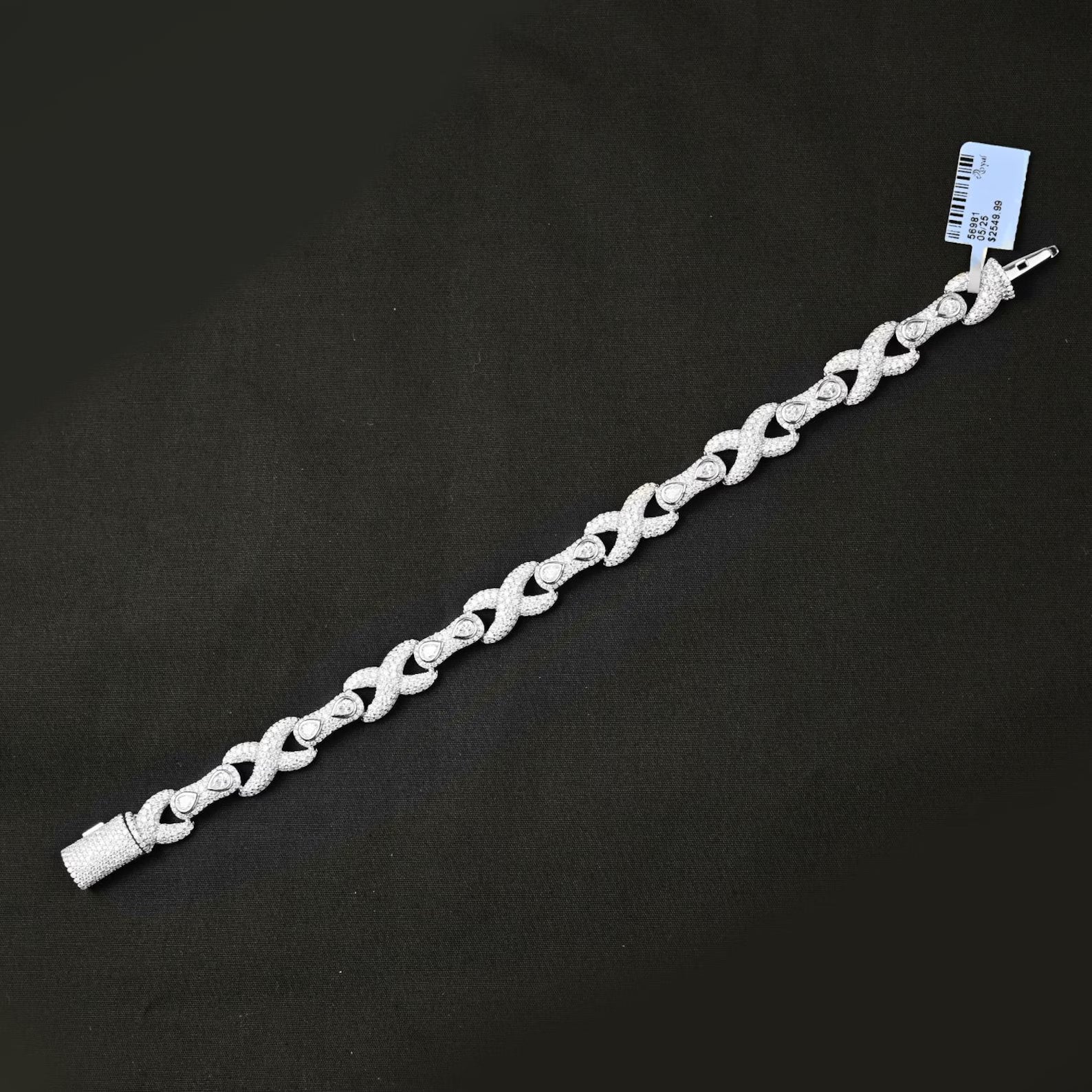 Infinity Iced Out Bracelet [10 CTW] Moissanites in 925 Sterling Silver