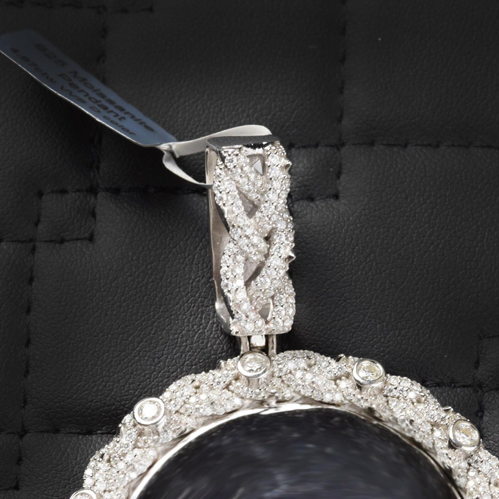 Memory Charm Picture Pendant VVS1 Moissanite [4.97 CTW] 925 Sterling Silver