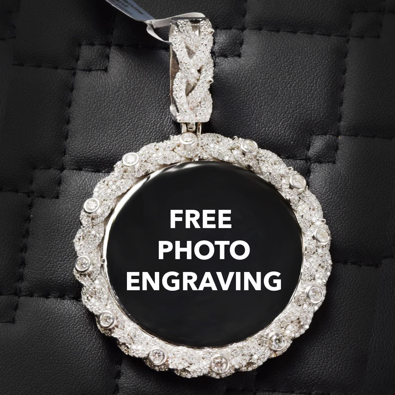 Memory Charm Picture Pendant VVS1 Moissanite [4.97 CTW] 925 Sterling Silver