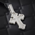 Big Cross Pendant VVS1 Moissanite [4.60 CTW] 925 Sterling Silver