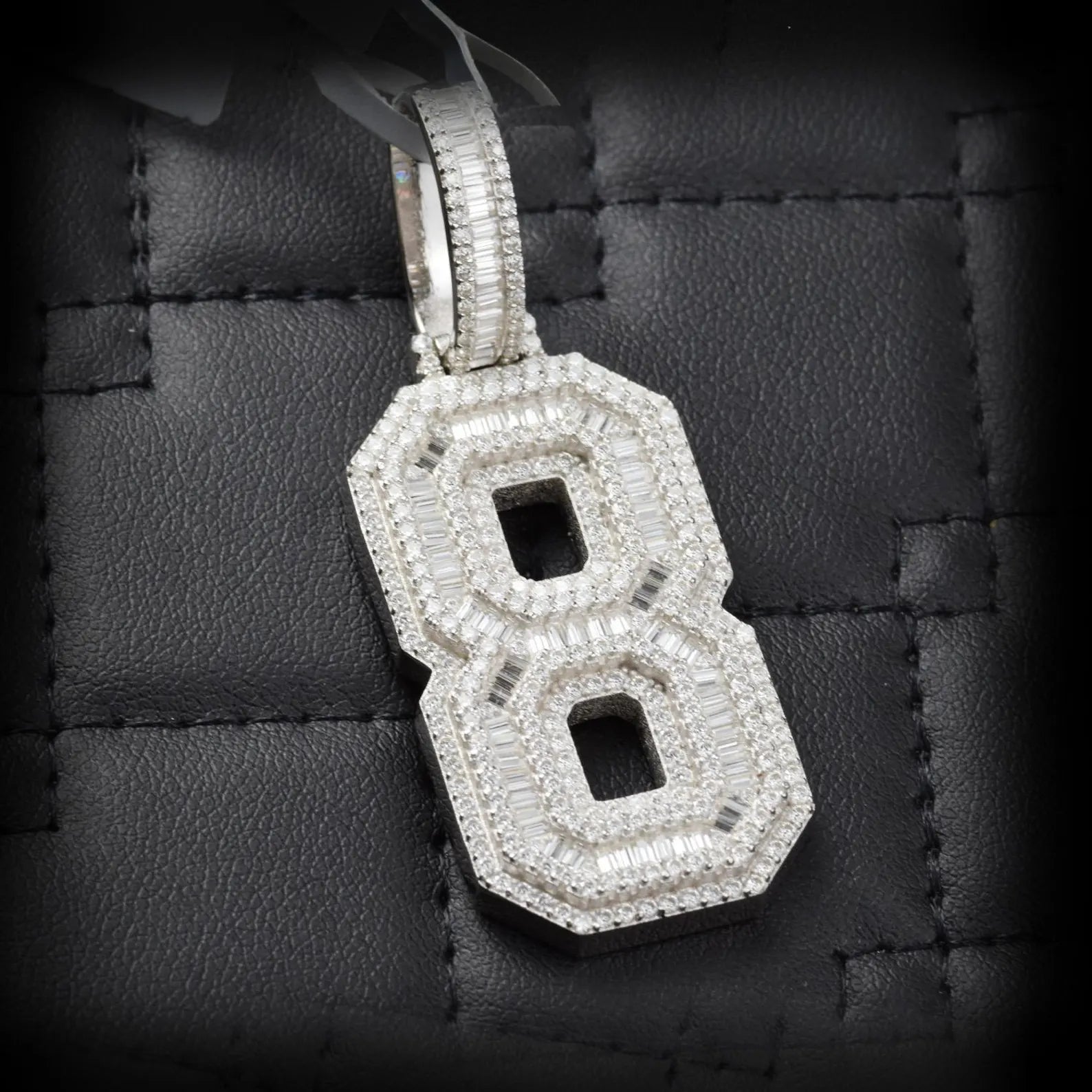 Number 8 VVS1 Moissanite [3.67 CTW] 925 Sterling Silver