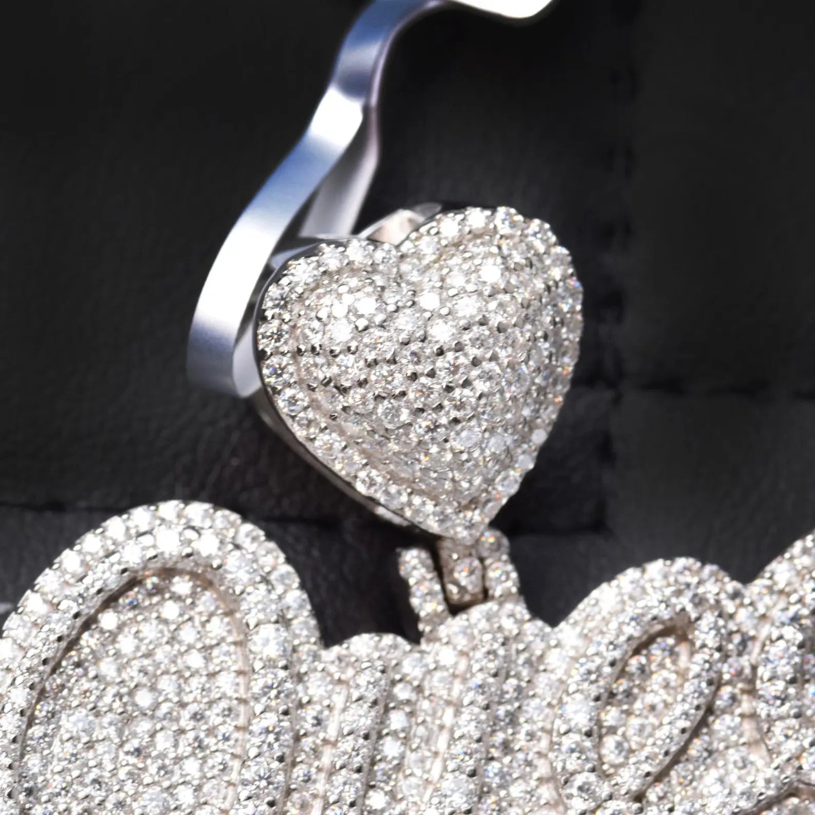 Queen Letter Hiphop Pendant VVS1 Moissanite [3.87 CTW] 925 Sterling Silver