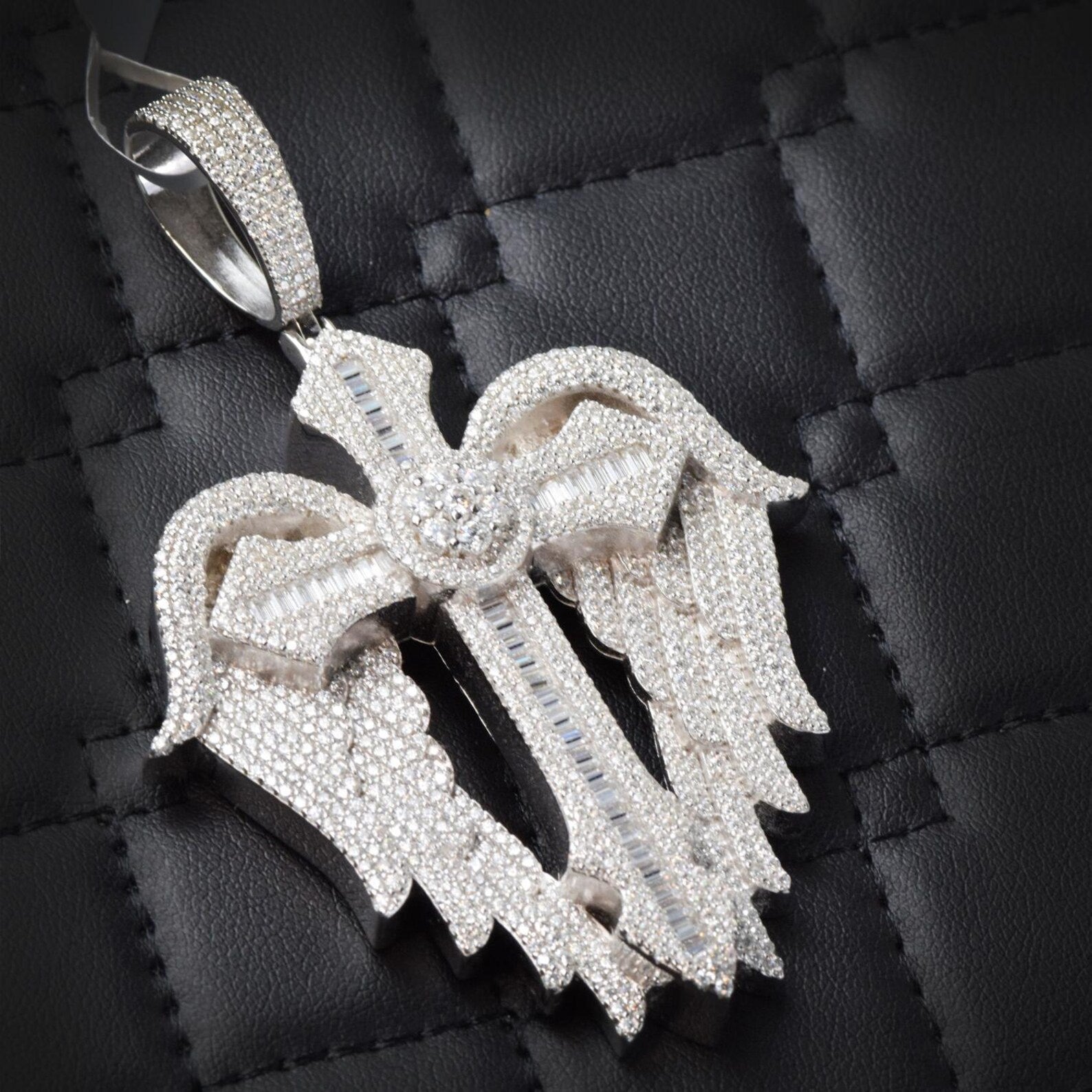 Memory Charm Picture Pendant VVS1 Moissanite [8.26 CTW] 925 Sterling Silver