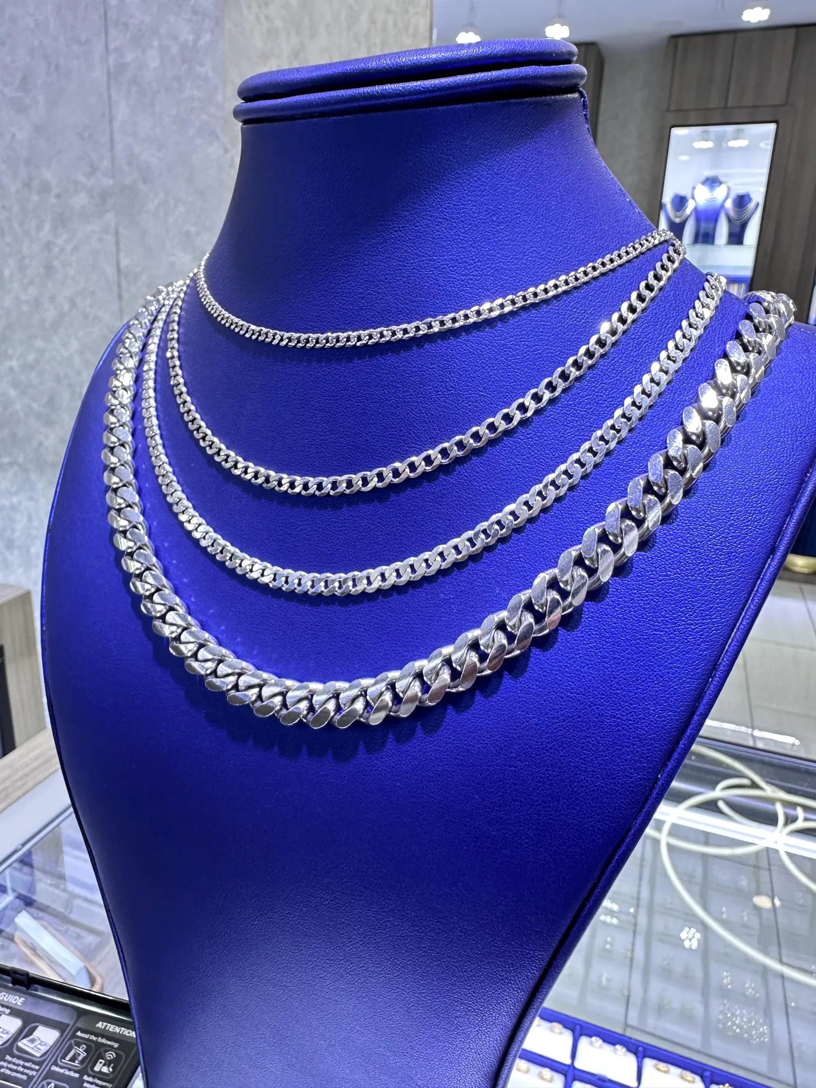 925 Sterling Silver Cuban Chains