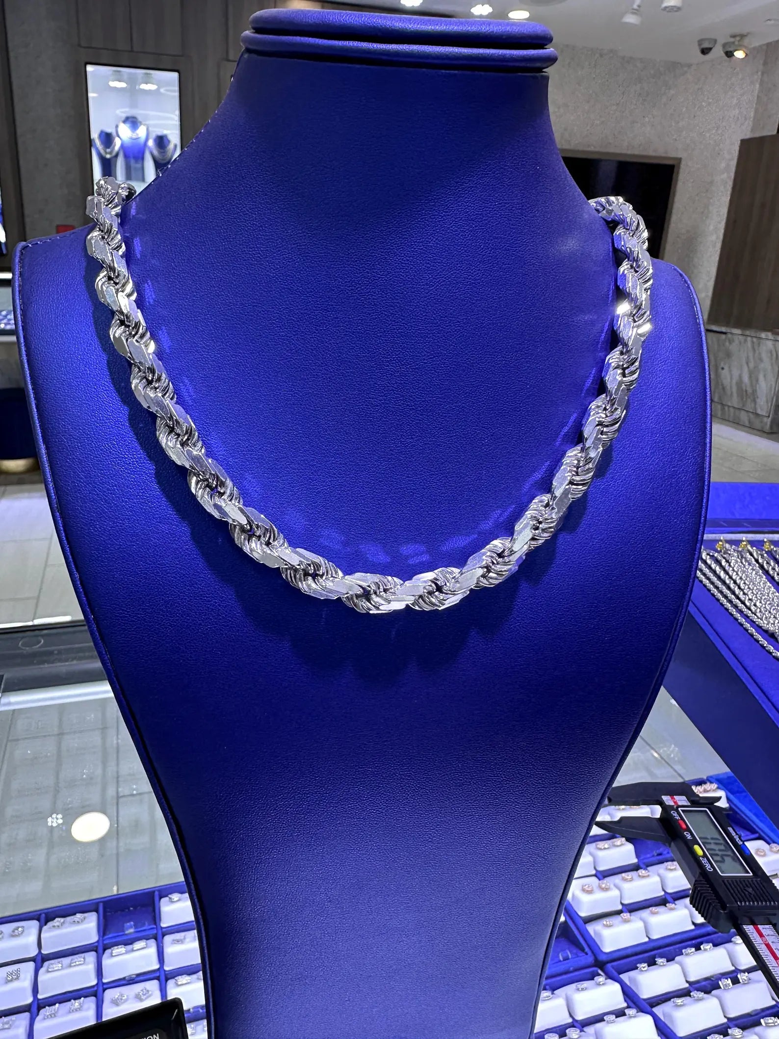 925 Sterling Silver Solid Rope Chain