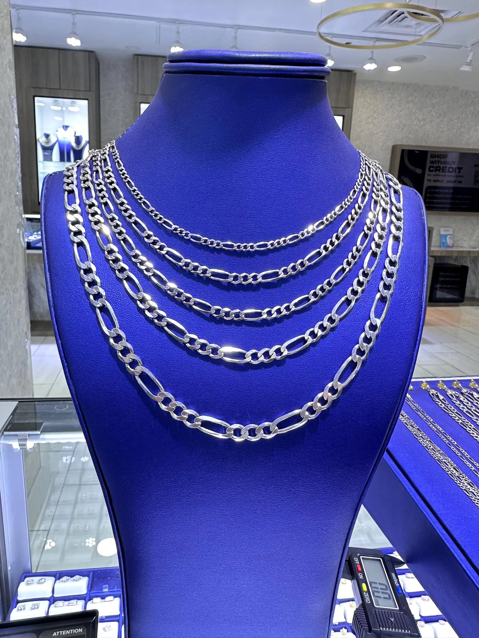 925 Sterling Silver Figaro Chains