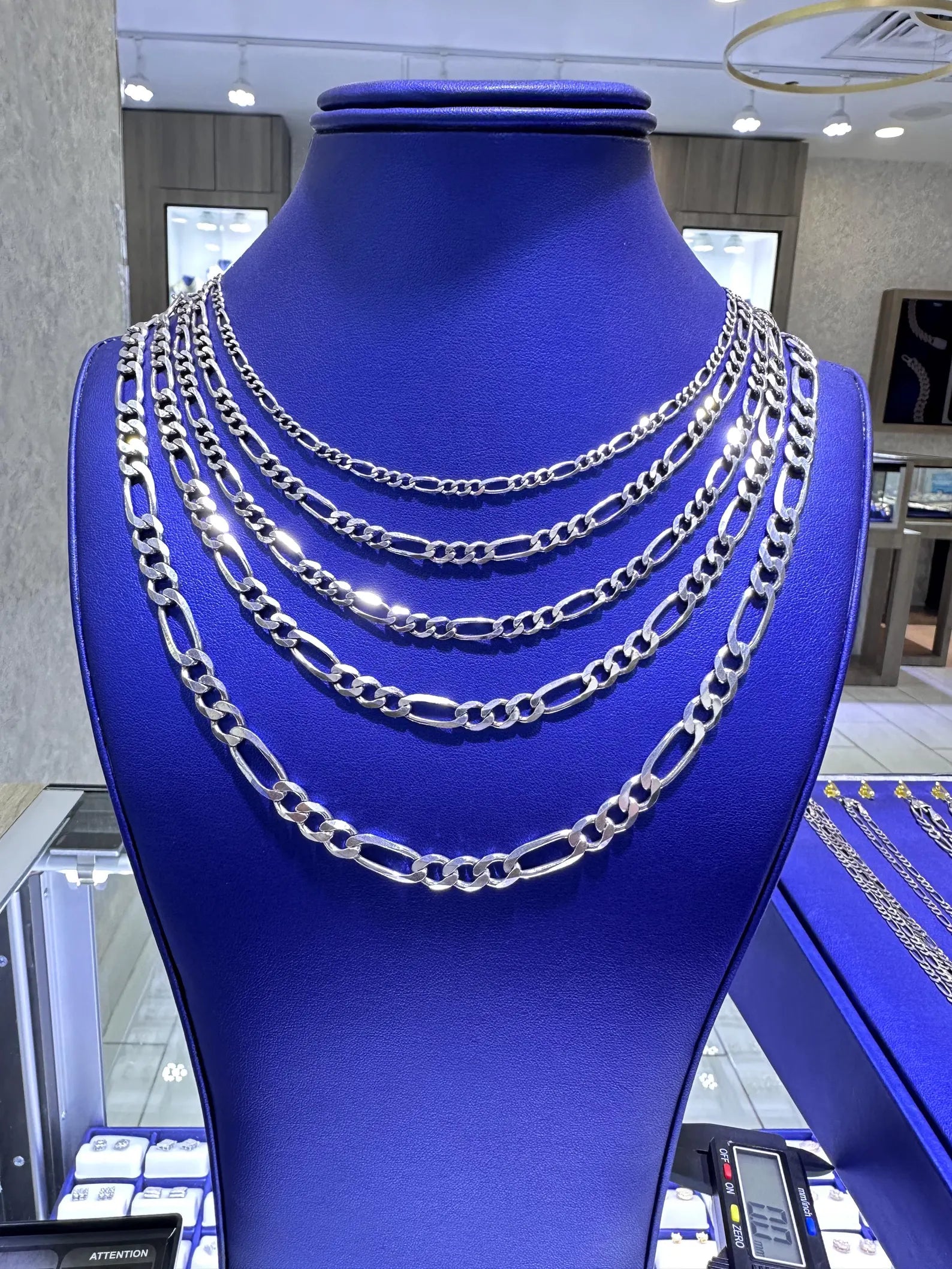 925 Sterling Silver Figaro Chains