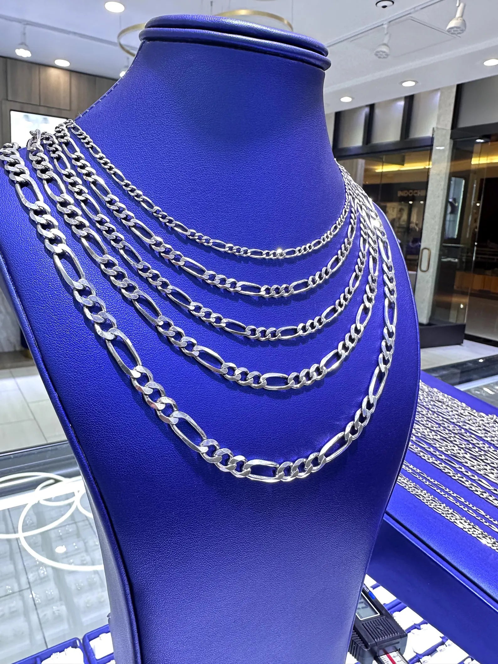 925 Sterling Silver Figaro Chains