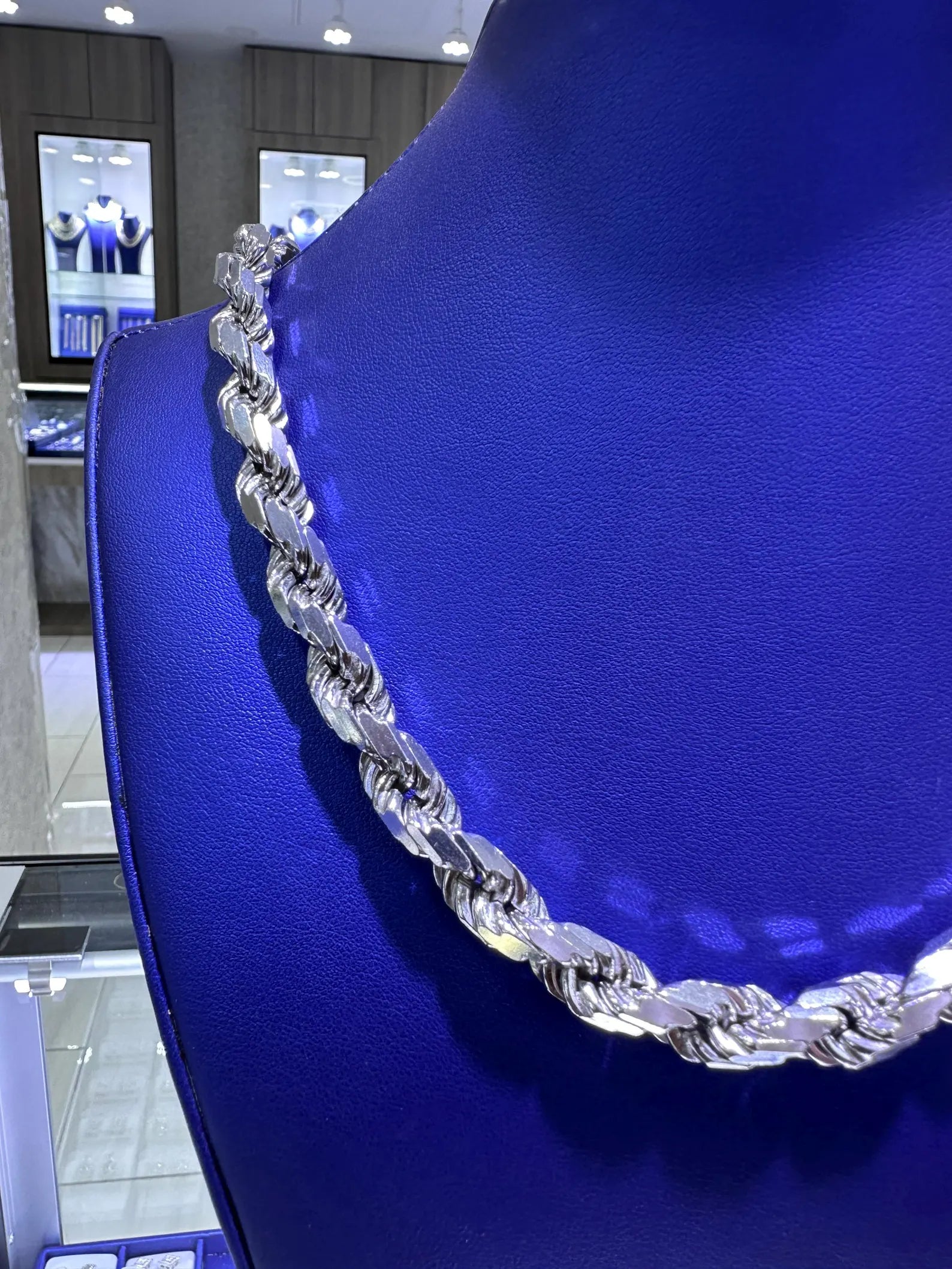 925 Sterling Silver Solid Rope Chain