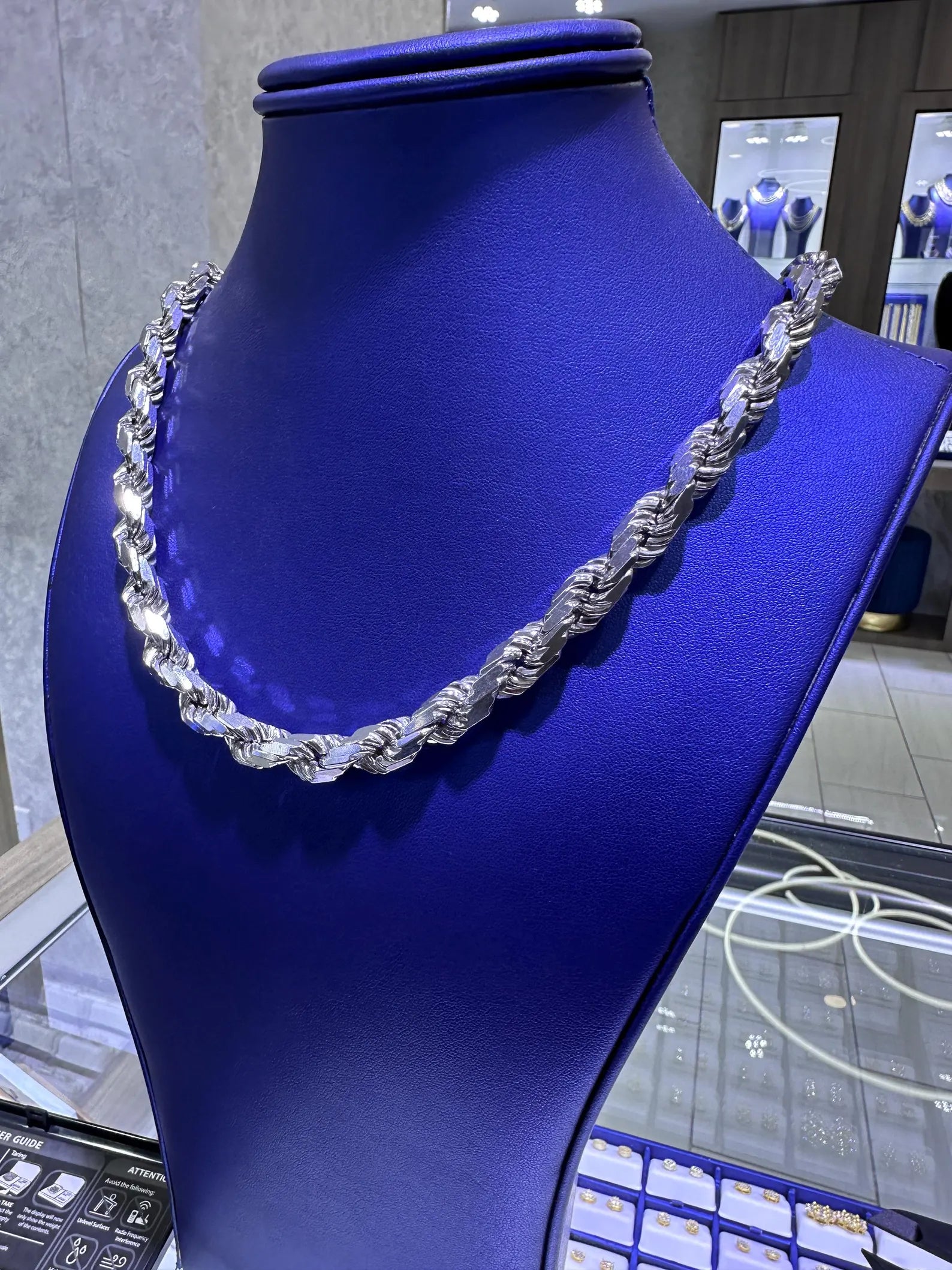 925 Sterling Silver Solid Rope Chain