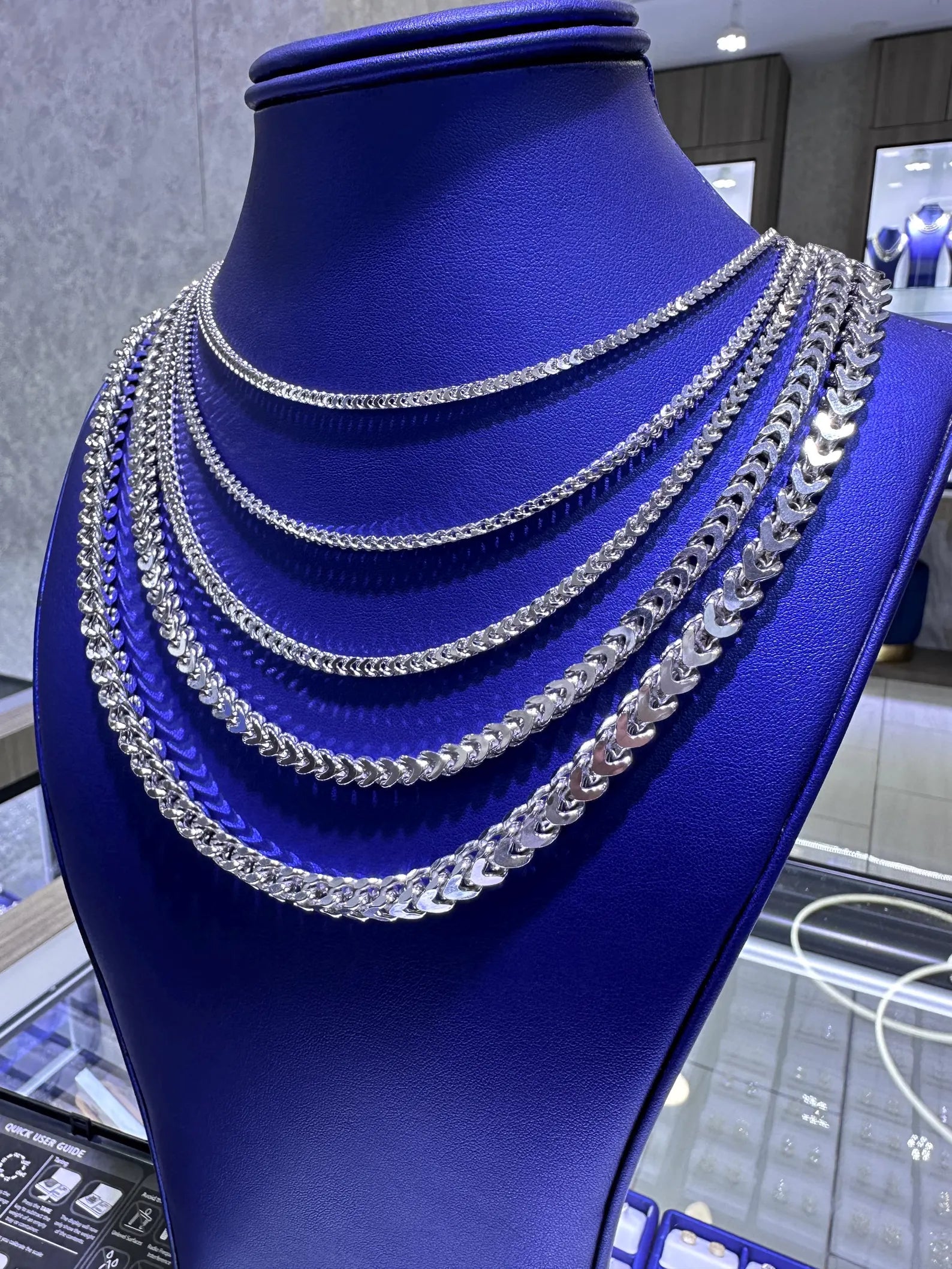925 Sterling Silver Franco Chains