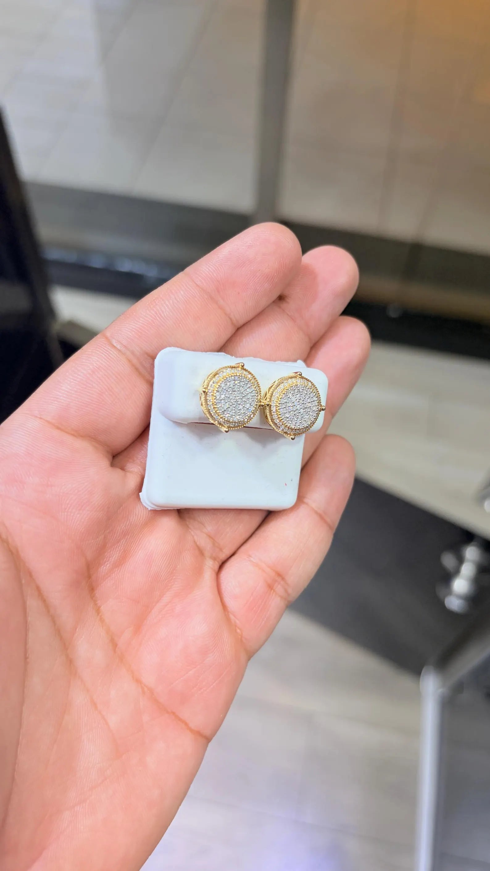 10K Gold Diamond 0.75 CTW Earring
