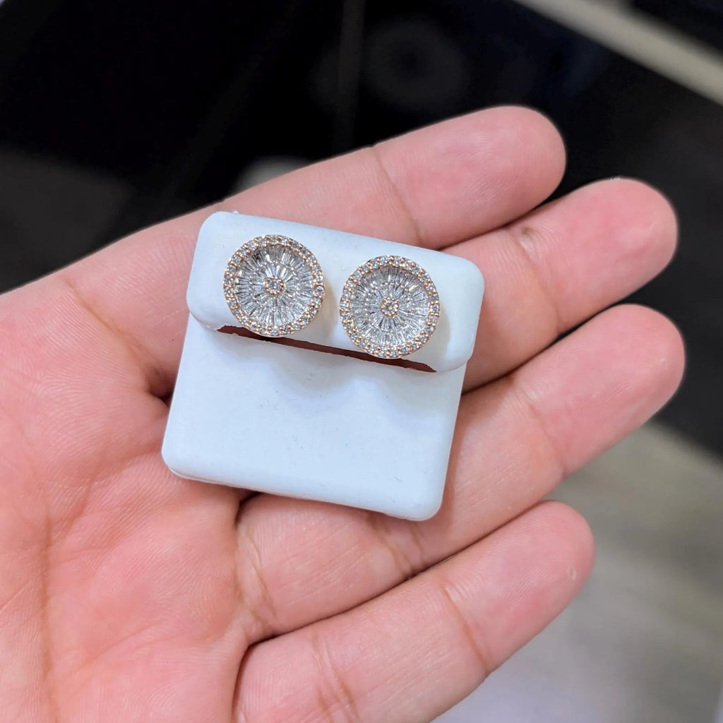 10K Rose Gold Diamond Earring 1.50 Carat Natural Diamonds