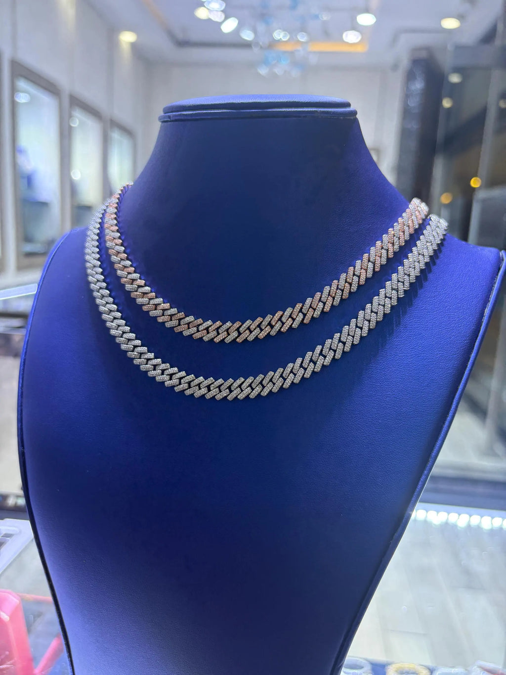 Miami Cuban Link Moissanite Chain 8mm VVS 10 CTW D Color