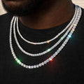 S925 Silver Moissanite Tennis Chain 14K Gold