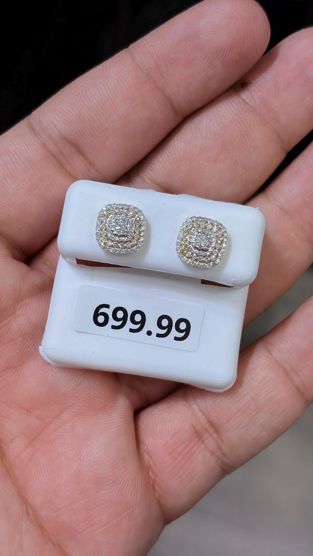 10K Gold Two Tone Diamond 0.50 CTW Earring