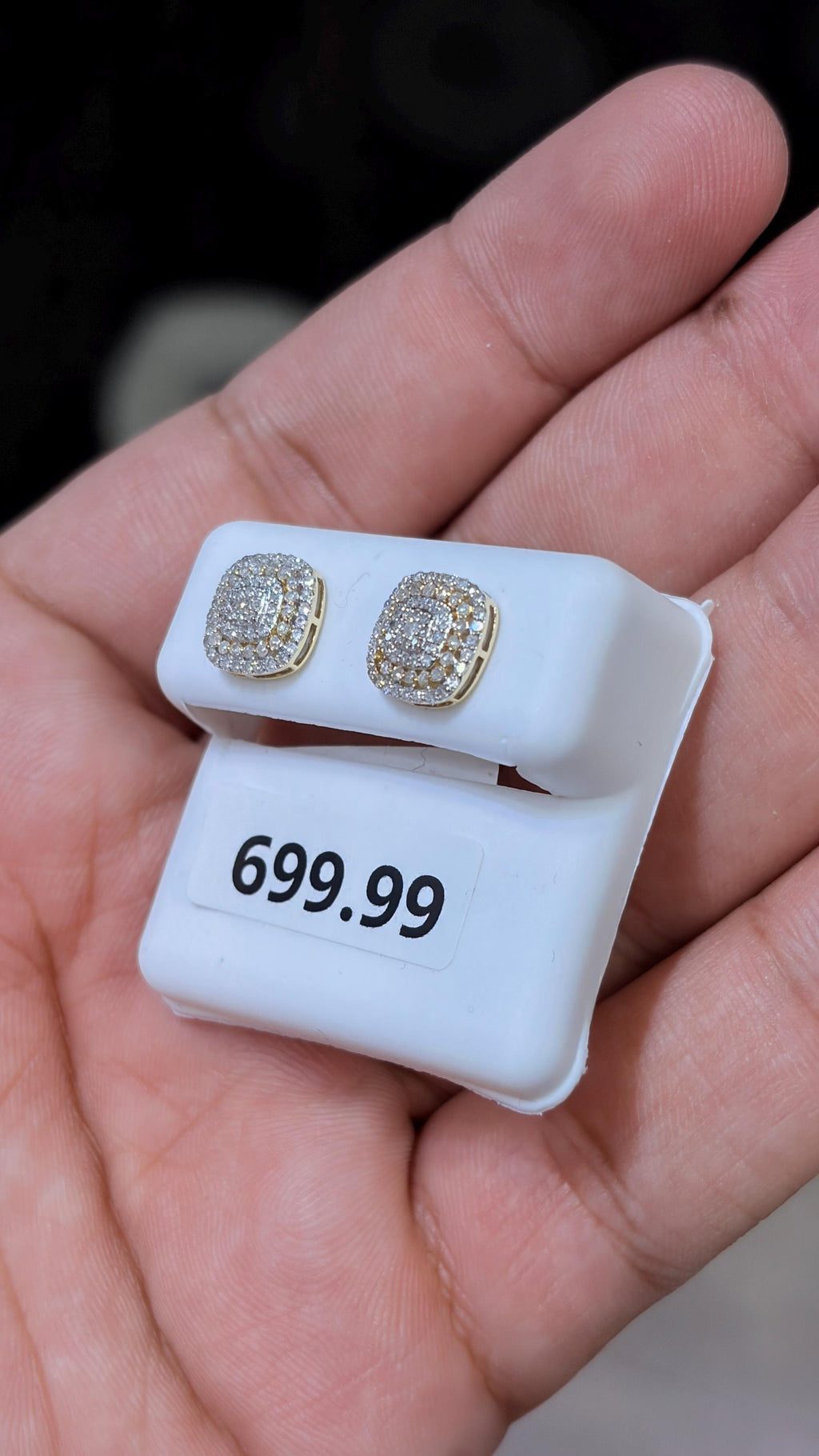 10K Gold Two Tone Diamond 0.50 CTW Earring