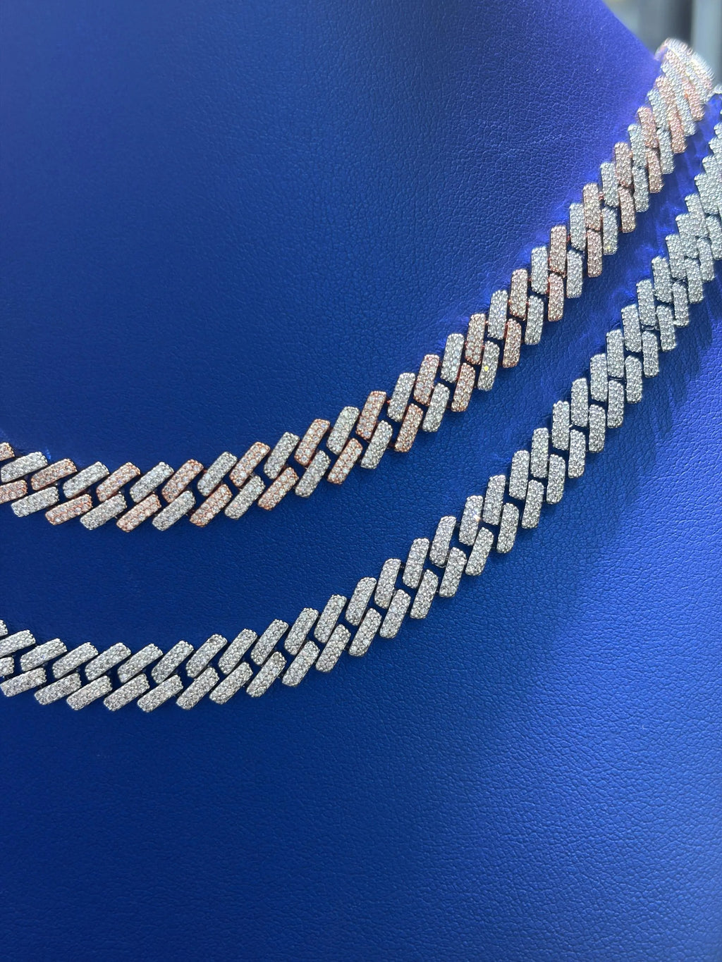 Miami Cuban Link Moissanite Chain 8mm VVS 10 CTW D Color