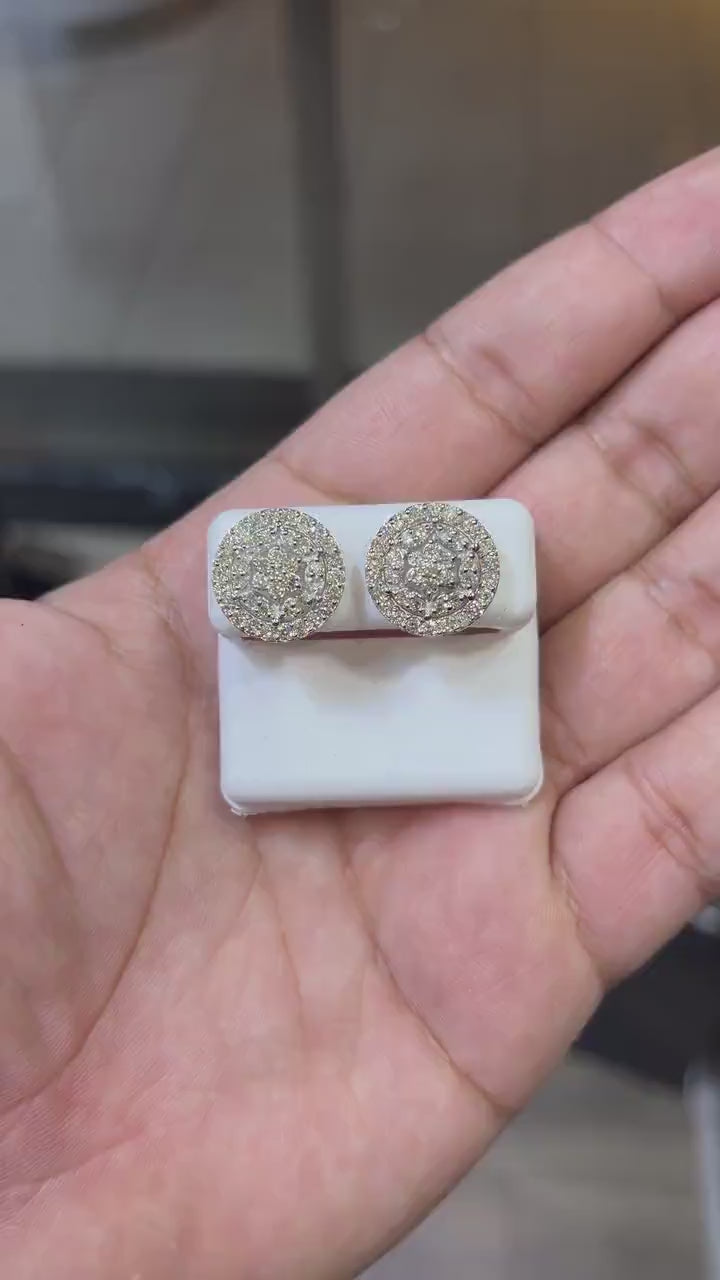 10K White Gold Diamond 2.00 CTW Earring
