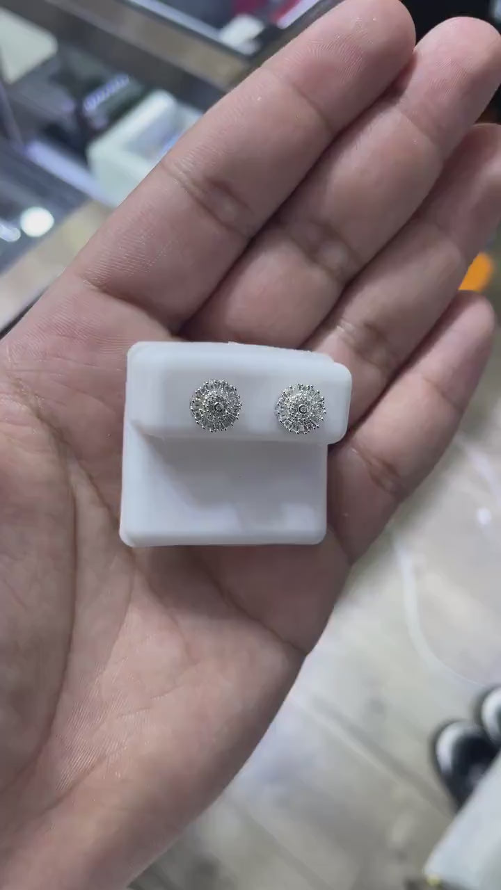 0.56 CTW Moissanite Classic Stud Earrings 925 Sterling Silver