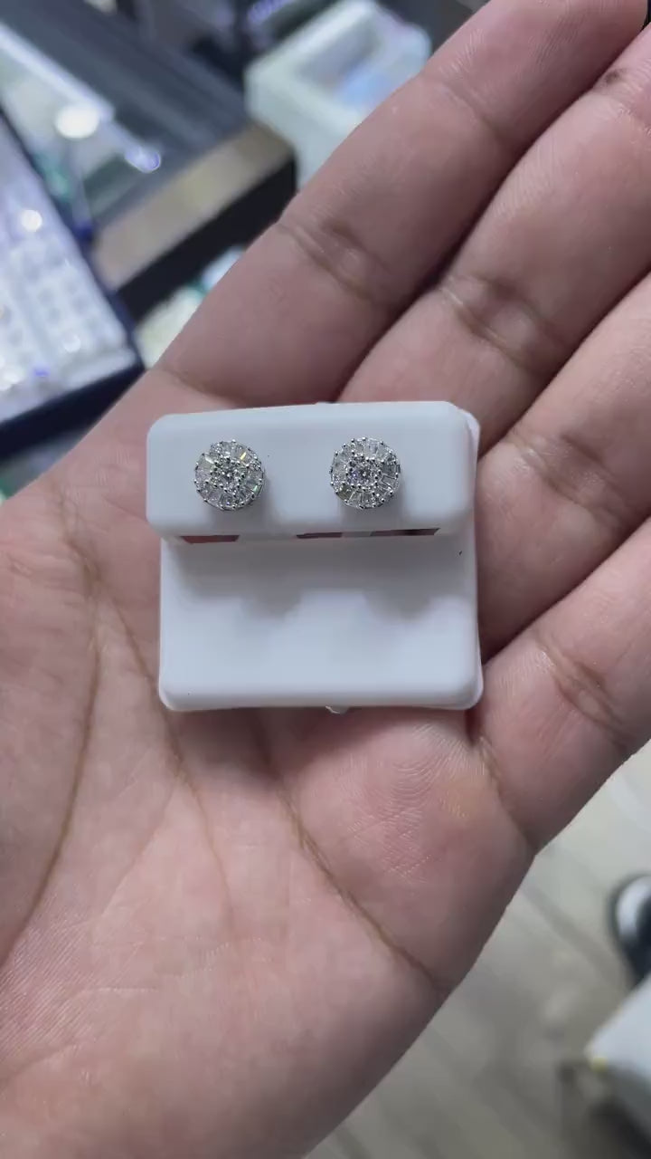 0.78 CTW Moissanite Classic Stud Earrings 925 Sterling Silver