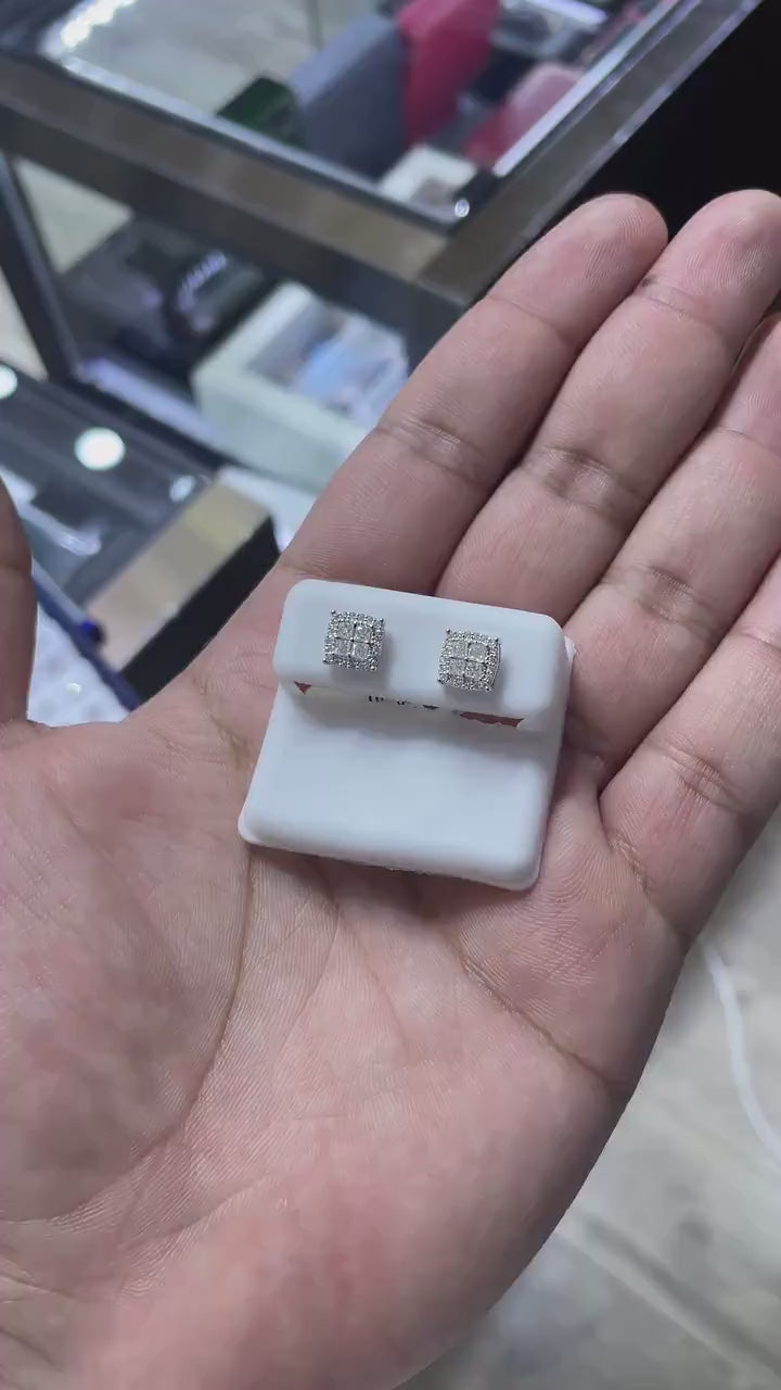 0.66 CTW Moissanite Stud Earrings 925 Sterling Silver
