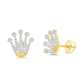 10K Yellow Gold Diamond Earring